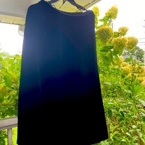 Black velvet long skirt size 6P